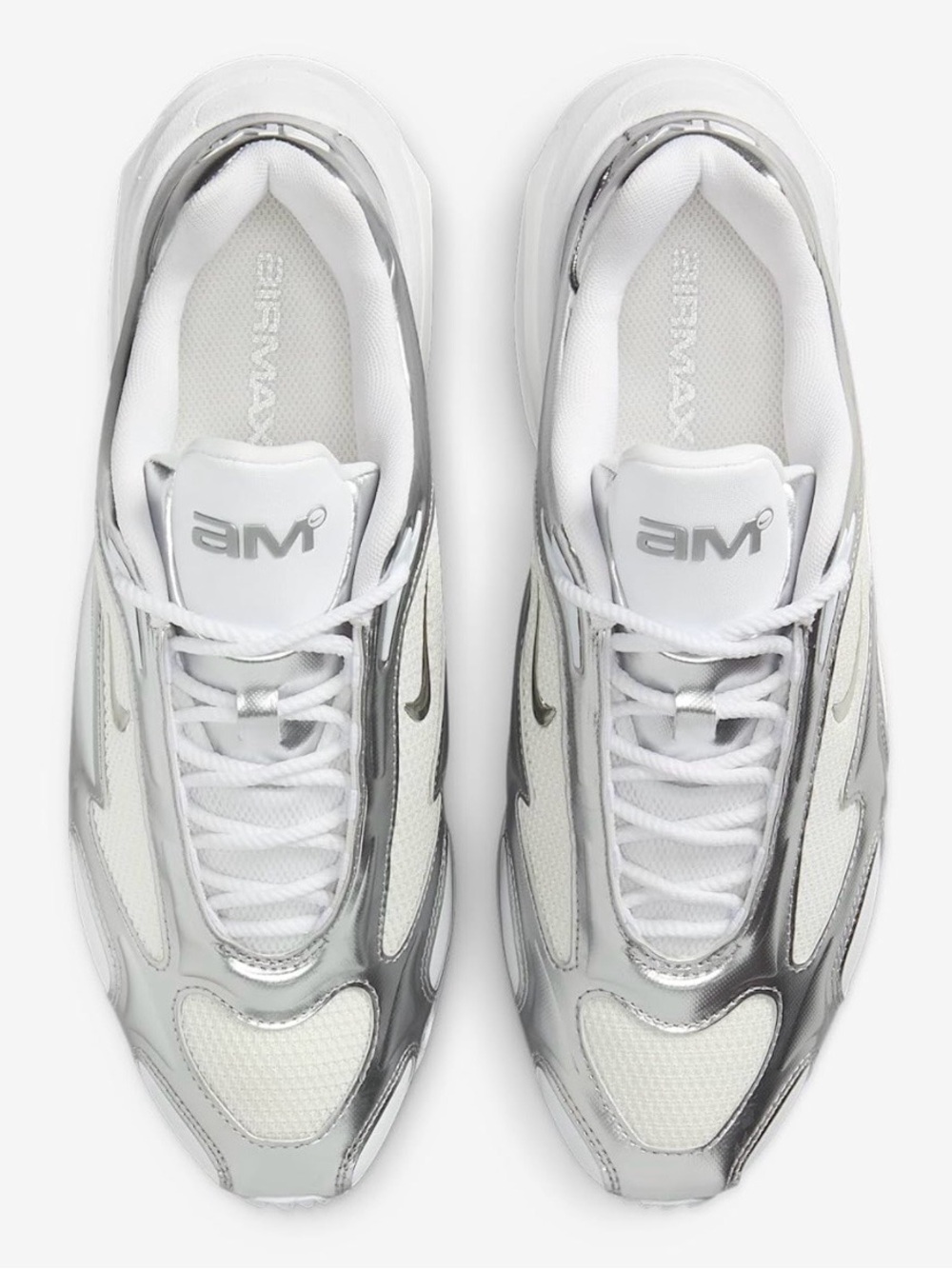 Nike Women's Air Max Muse in White/Metallic Silver/Pure Platinum - Picture 6 of 6